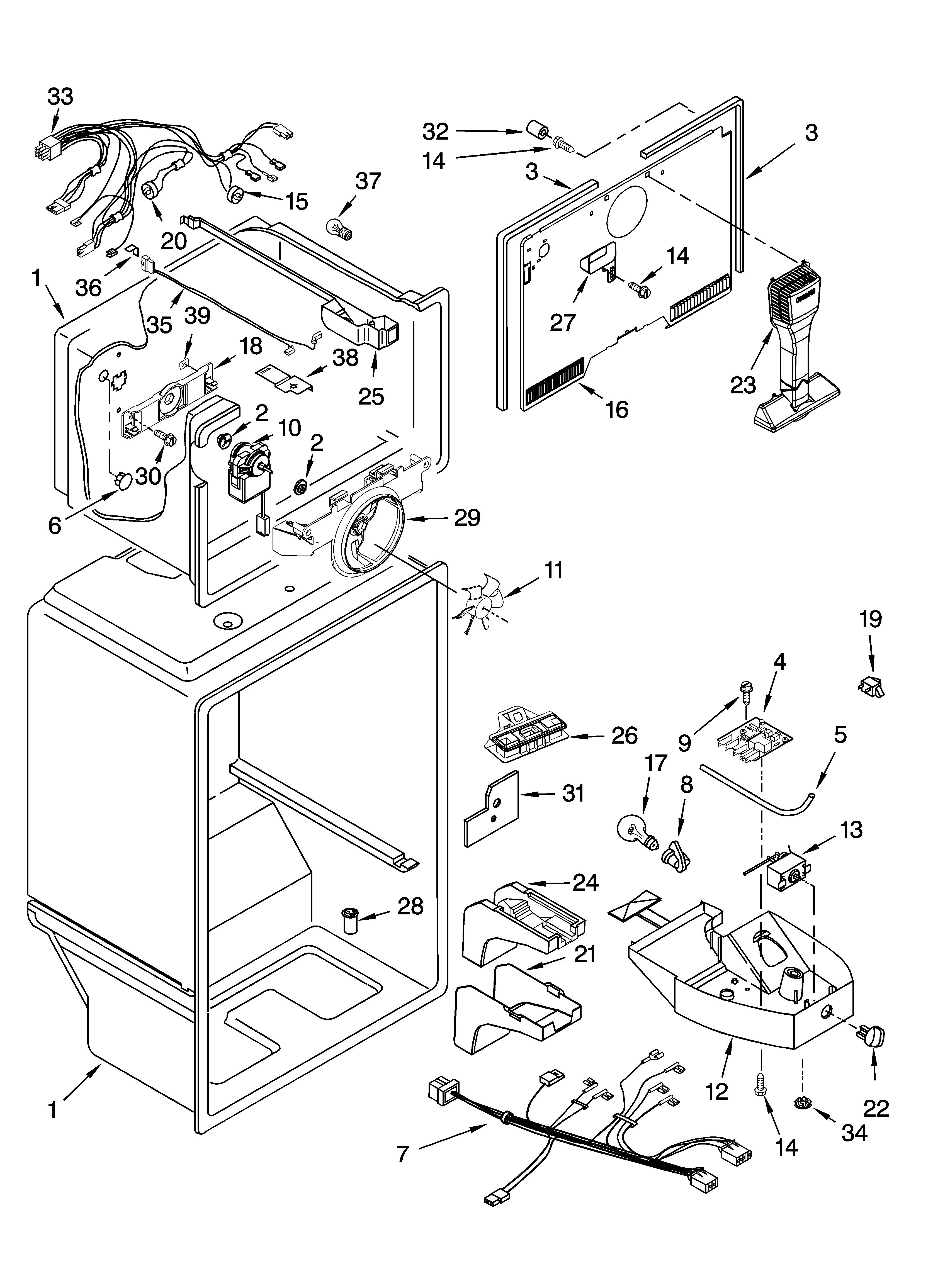 Gladiator GARF19XXVK00 liner parts diagram