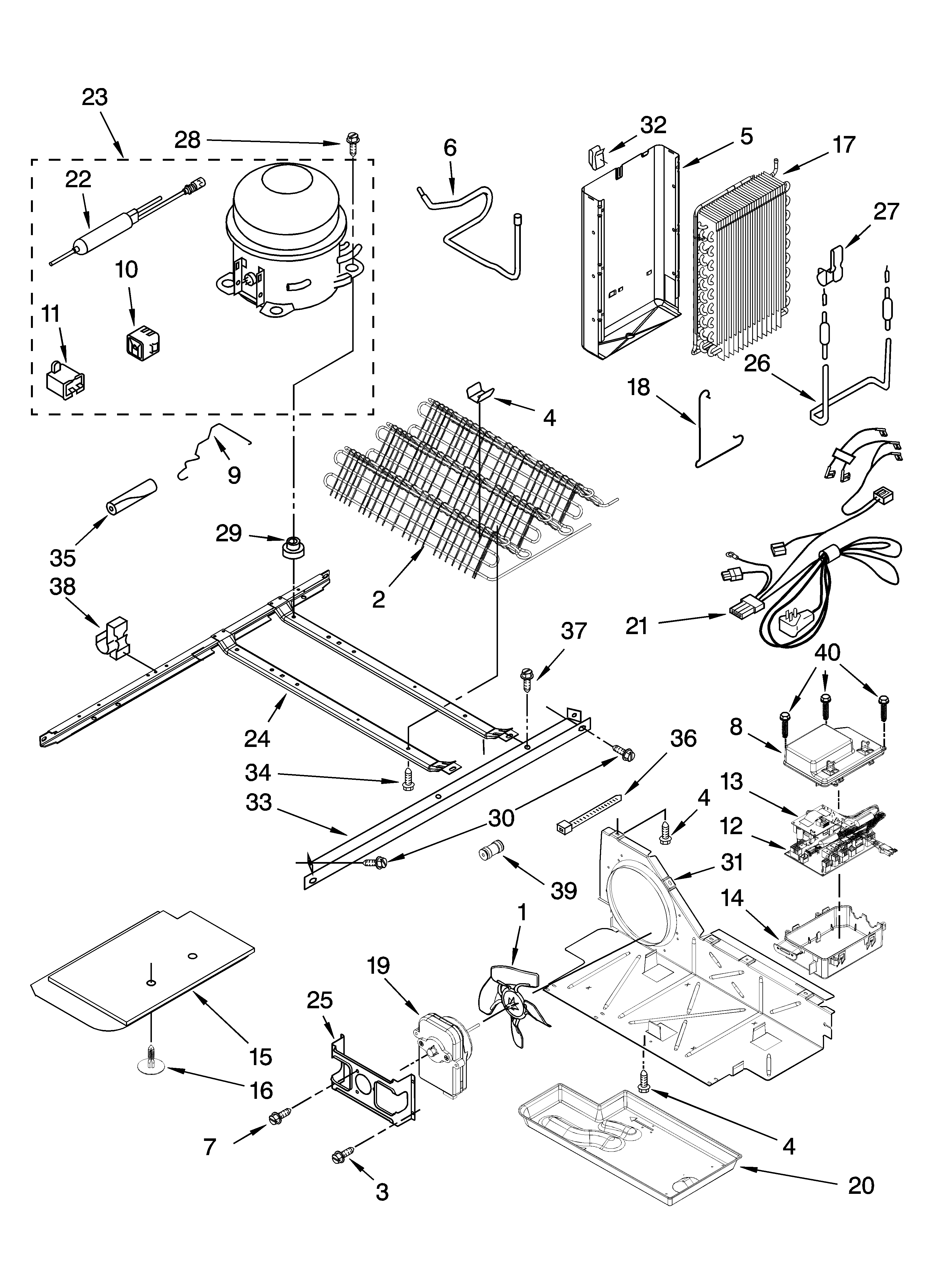 Whirlpool GS5DHAXVY00 unit parts diagram