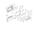 Whirlpool GW397LXUS0 door parts diagram