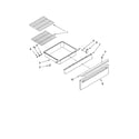 Whirlpool GW397LXUS0 drawer and rack parts, optional parts (not included) diagram