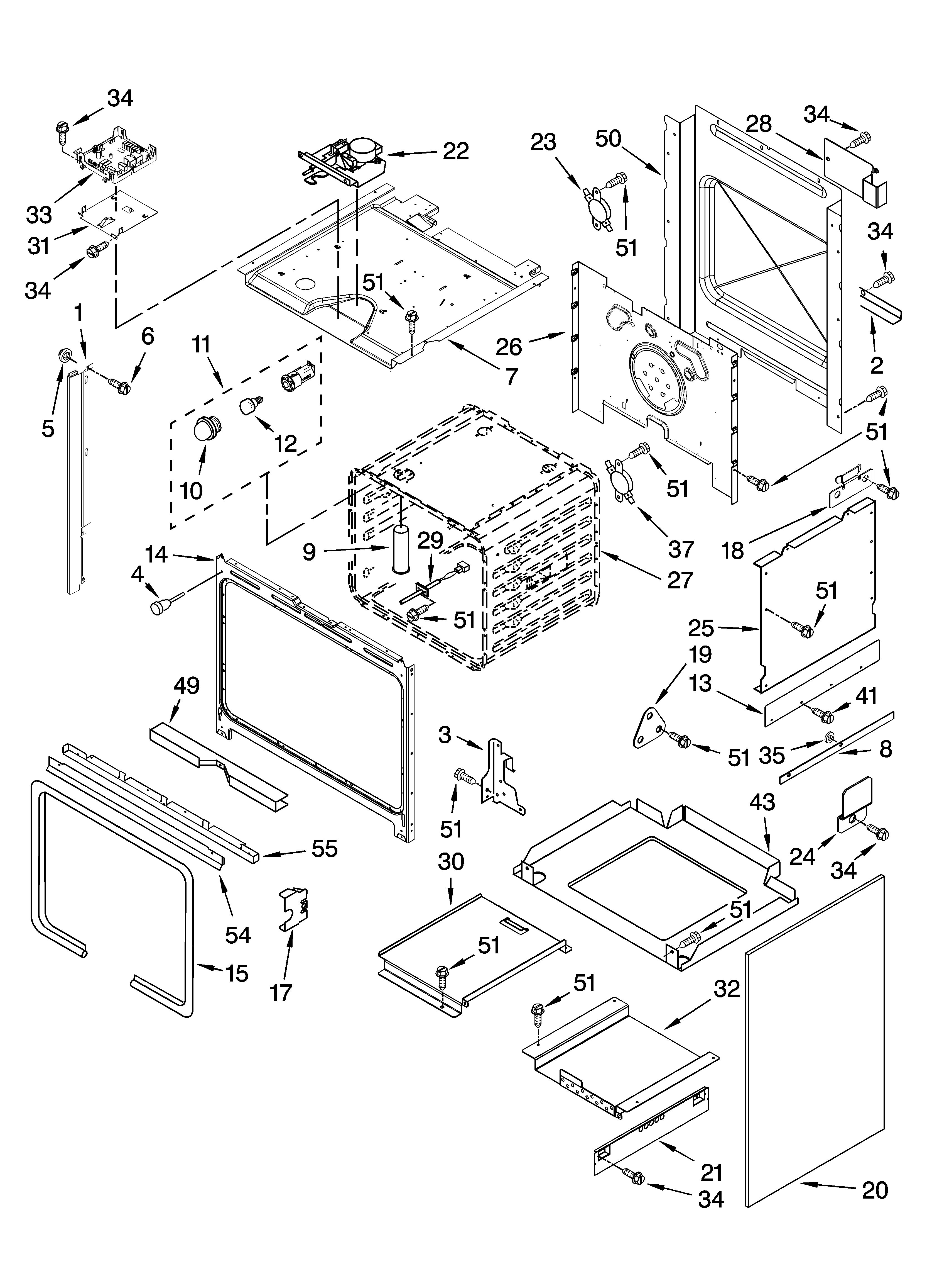 KitchenAid KGRS807SBL01 oven parts diagram
