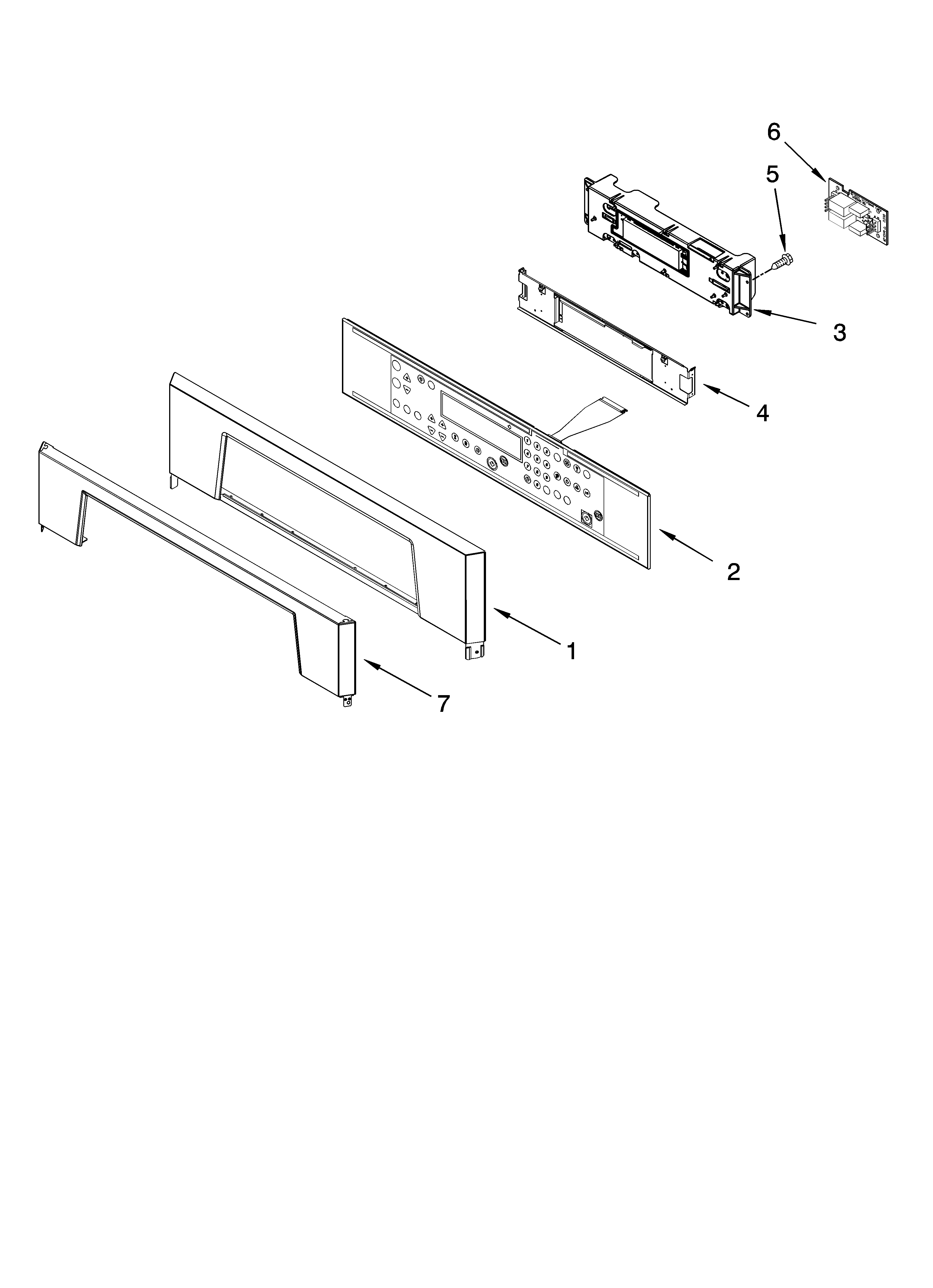 Whirlpool GBD307PRQ03 control panel parts diagram