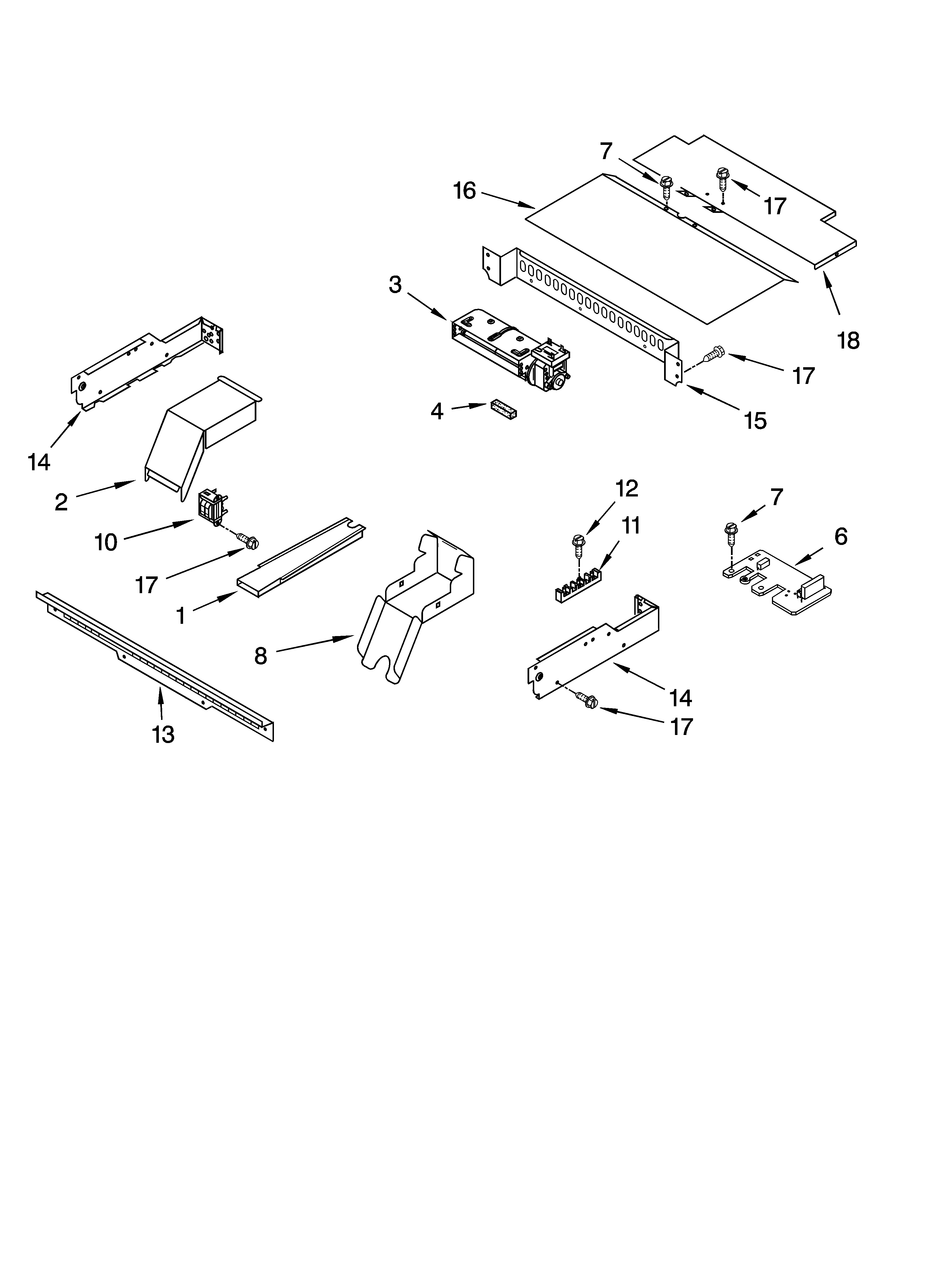 KitchenAid KEBC147KWH08 top venting parts, optional parts diagram