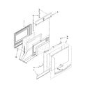 KitchenAid KERS807SBL02 door parts diagram
