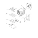KitchenAid KERS807SBL02 internal oven parts diagram