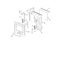 KitchenAid KEBS277SBL02 oven door parts diagram