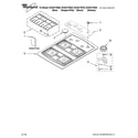 Whirlpool SCS3017RS04 cooktop, burner and grate parts diagram