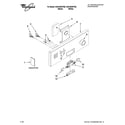 Whirlpool DU018DWTQ0 control panel parts diagram