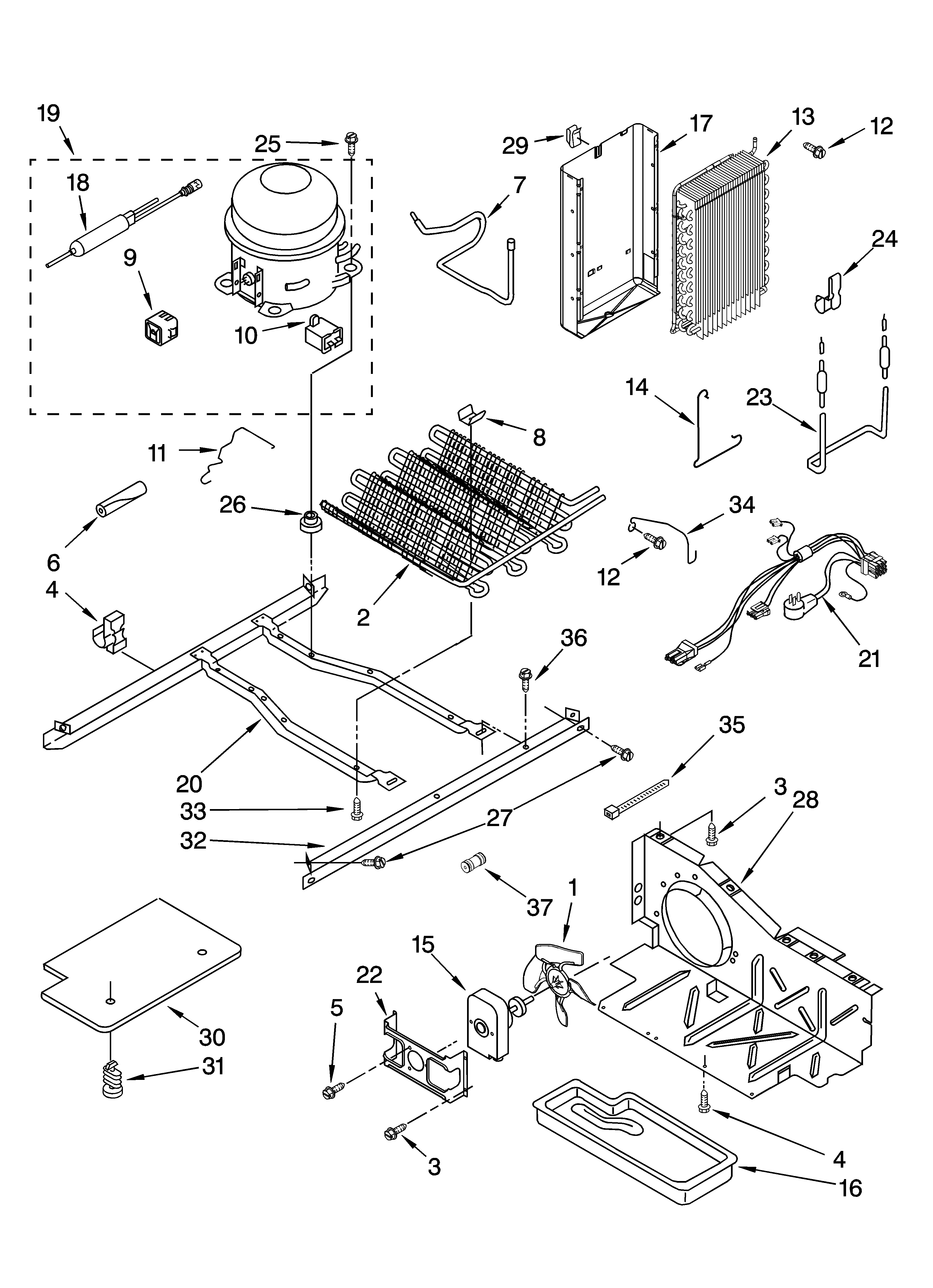 Whirlpool ED5FHGXNQ02 unit parts diagram