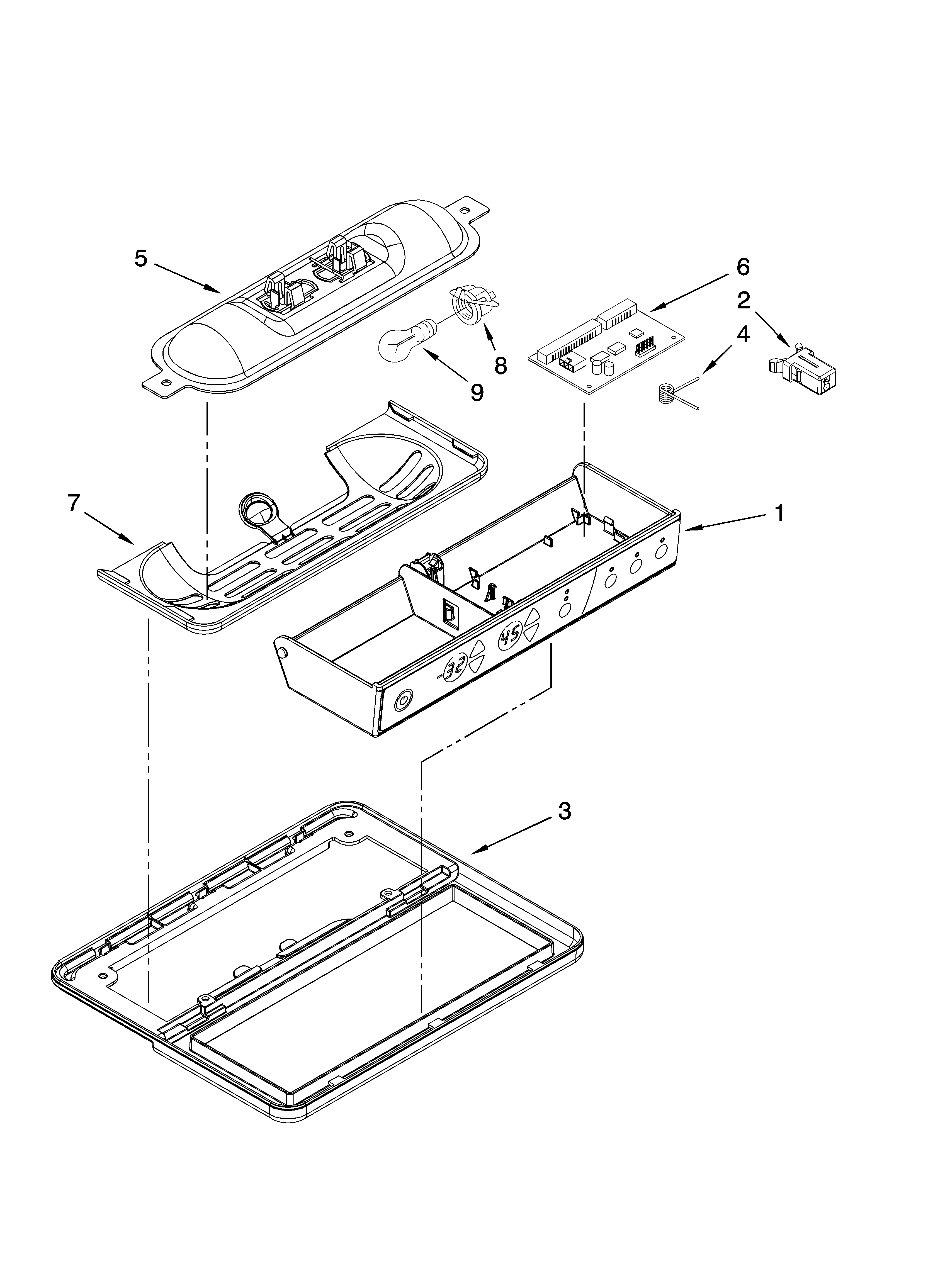 Whirlpool GC3NHAXVA01 control parts diagram