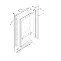 Jenn-Air JB36PPFXRB00 cabinet and breaker trim parts diagram