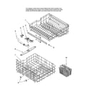 Maytag MDB6701AWB10 upper and lower rack parts diagram
