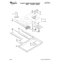 Whirlpool GJC3654RP04 cooktop parts, optional parts diagram