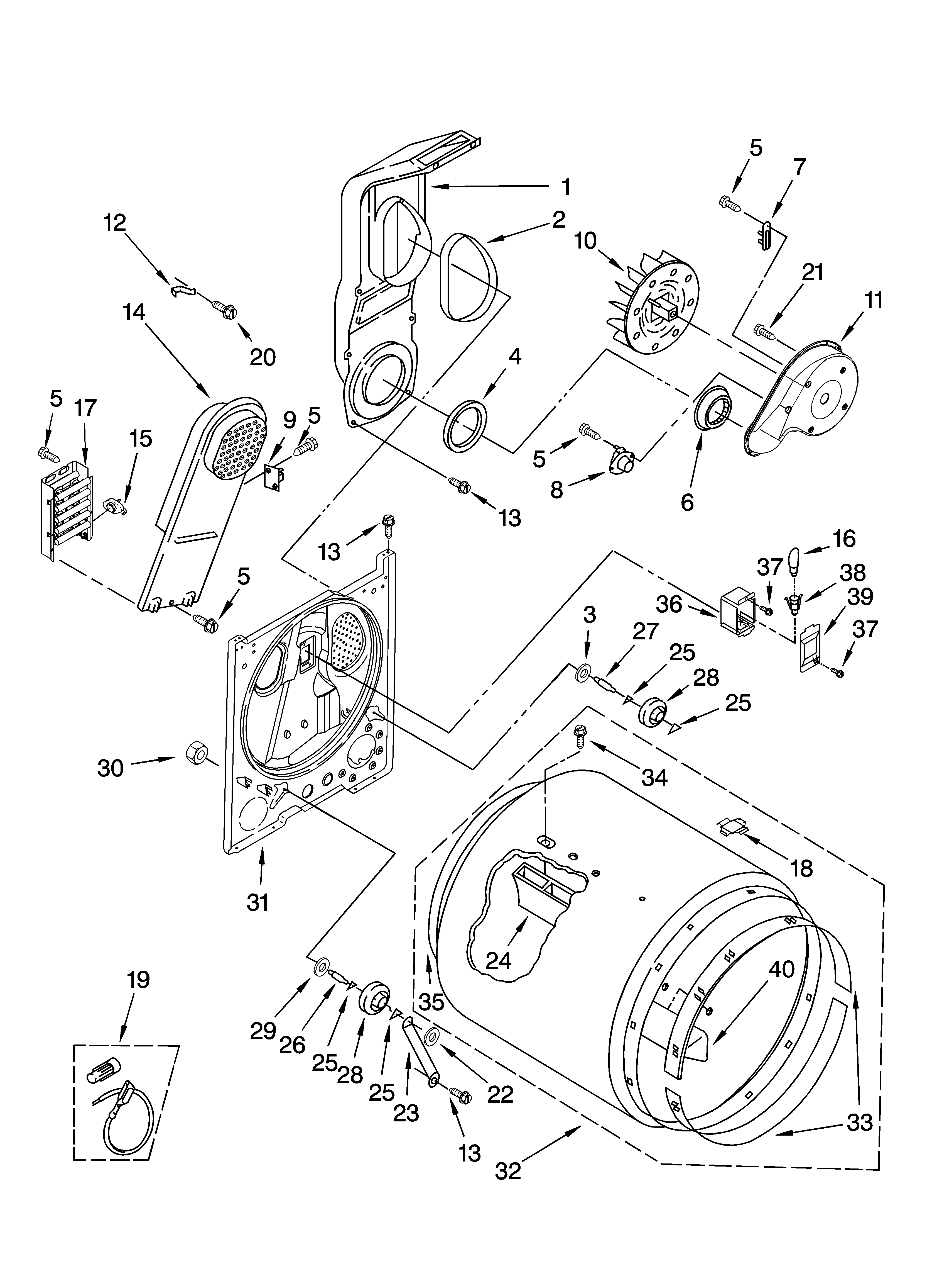 Inglis IV87000 bulkhead parts, optional parts (not included) diagram