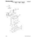 KitchenAid KUDM03FTWH3 door and panel parts diagram