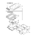 Whirlpool ER8AHKXRS03 shelf parts, optional parts (not included) diagram