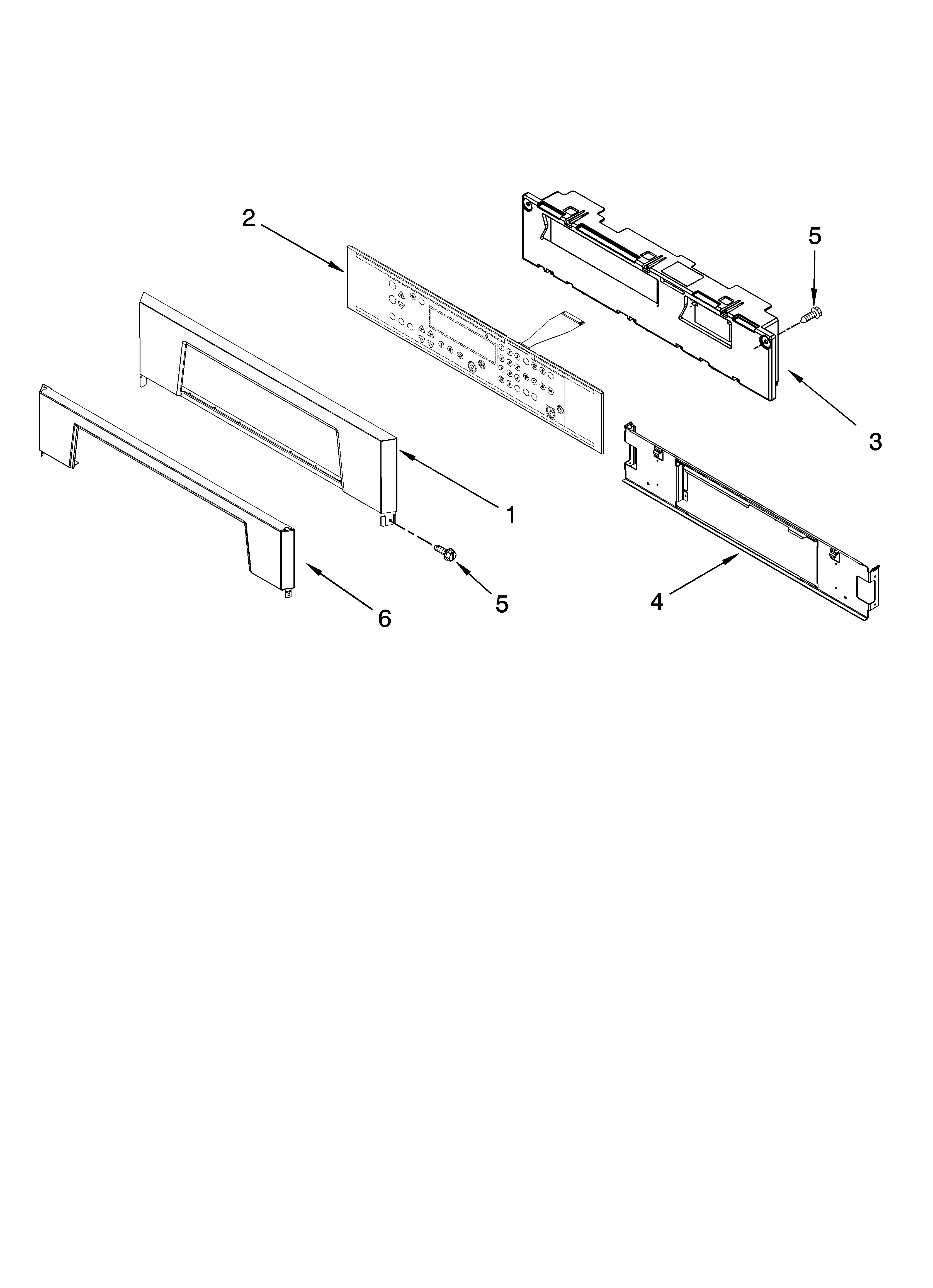 Whirlpool GBS307PRB03 control panel parts diagram