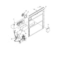 Whirlpool GU2800XTVS0 door and latch parts diagram