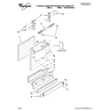 Whirlpool GU3200XTVY0 door and panel parts diagram