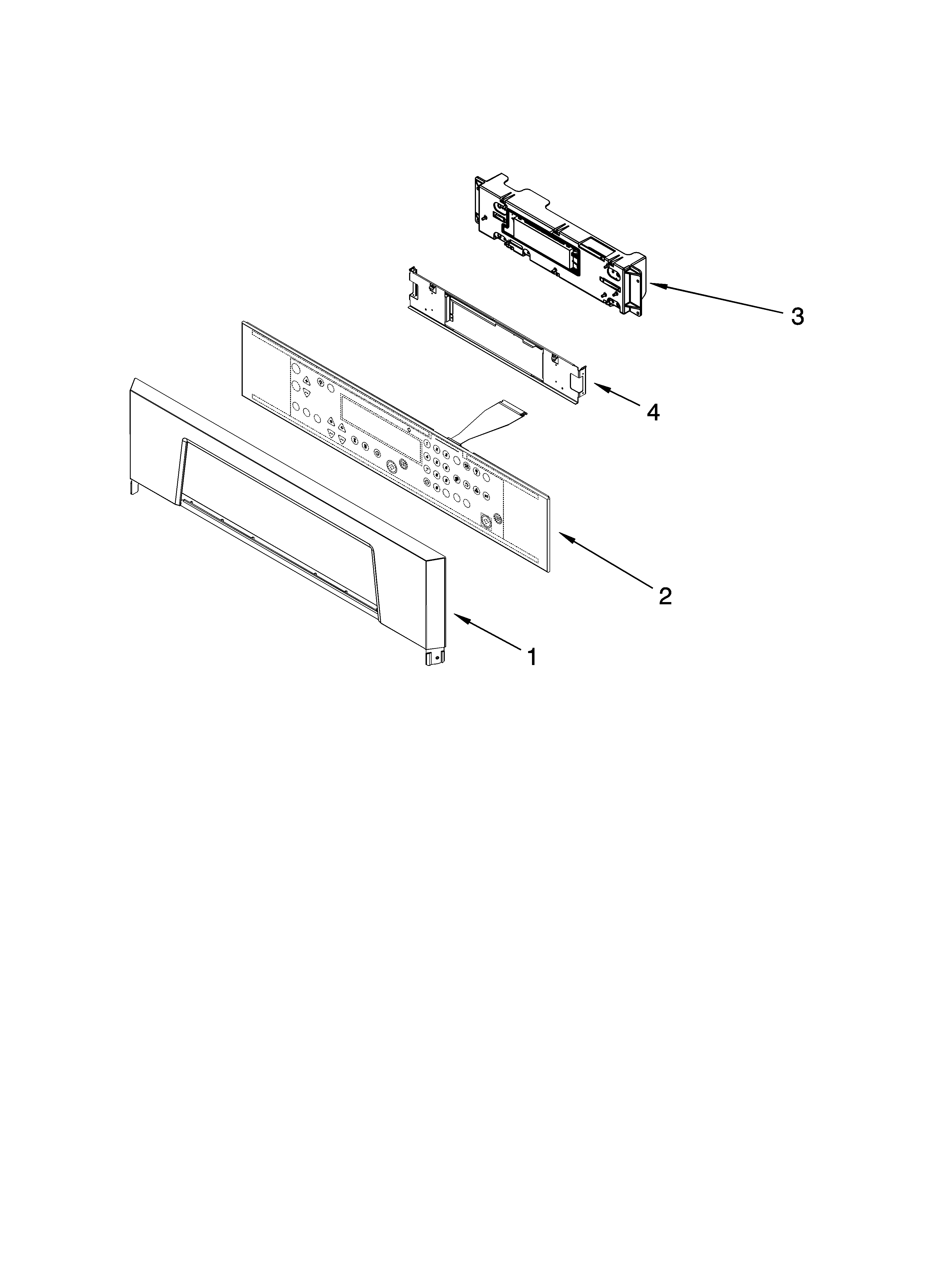 Whirlpool RBS245PRT02 control panel parts diagram