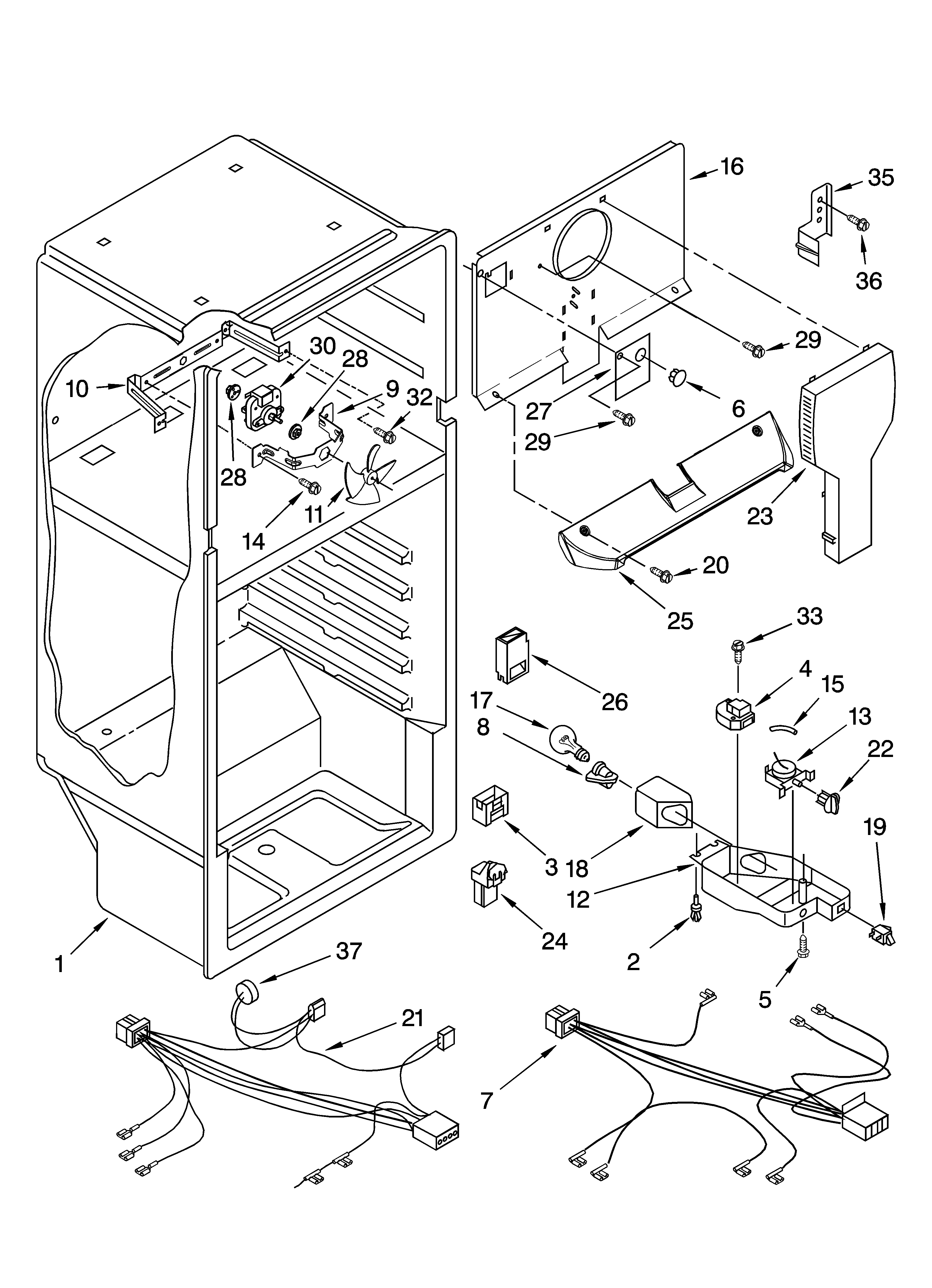 Estate TT14DKXSQ01 liner parts diagram