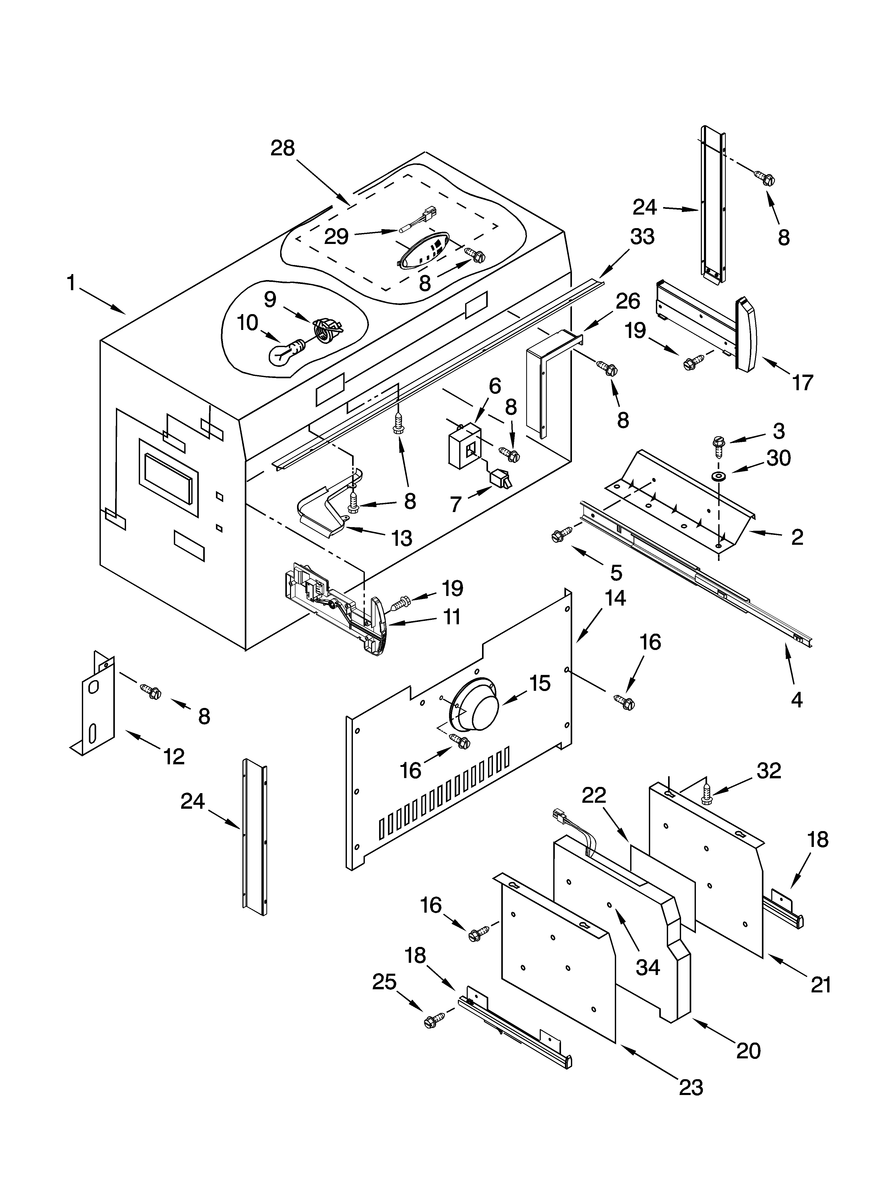 KitchenAid KBFC42FTS03 freezer liner parts diagram