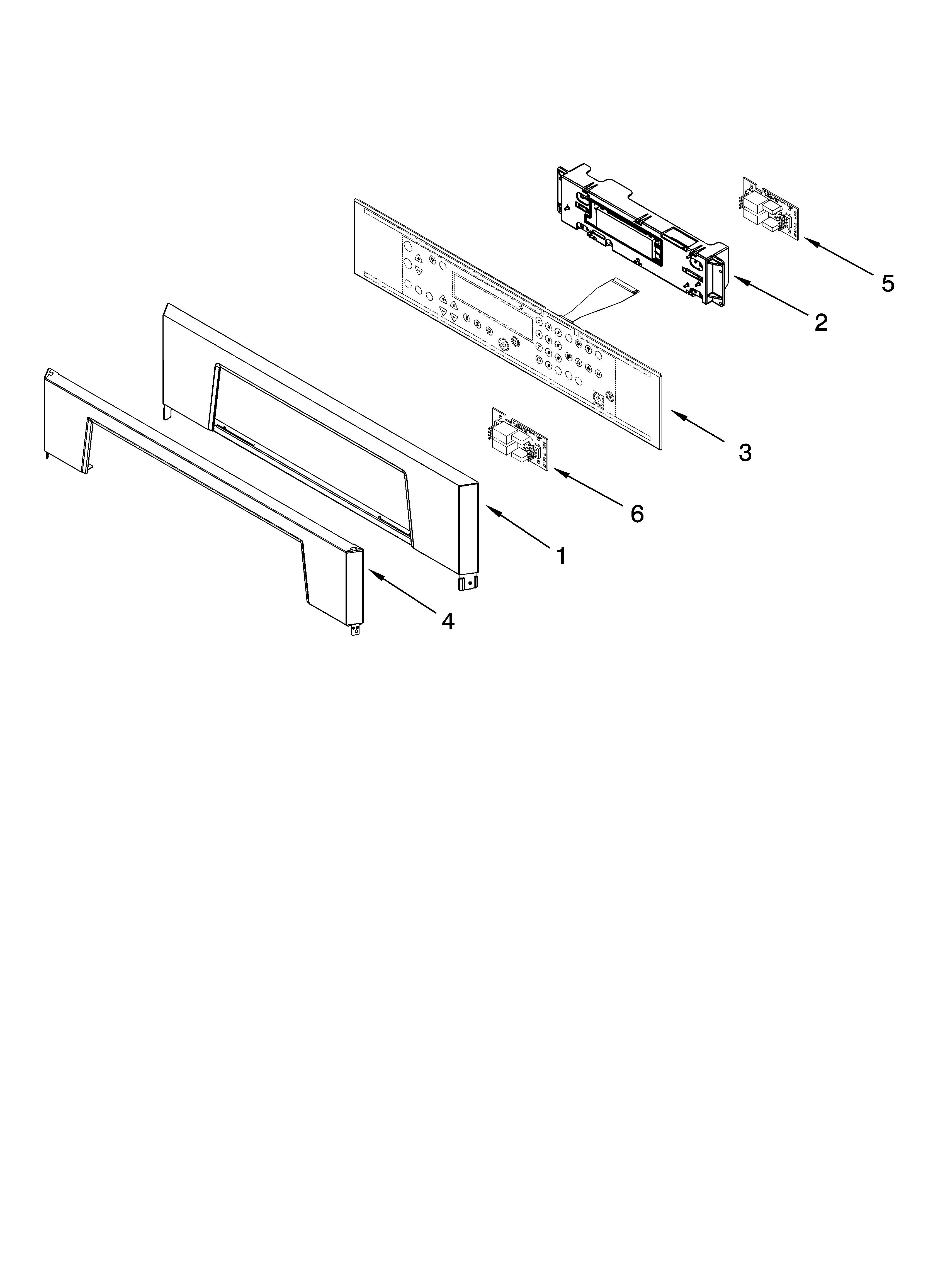 Whirlpool RBD275PVS00 control panel parts diagram