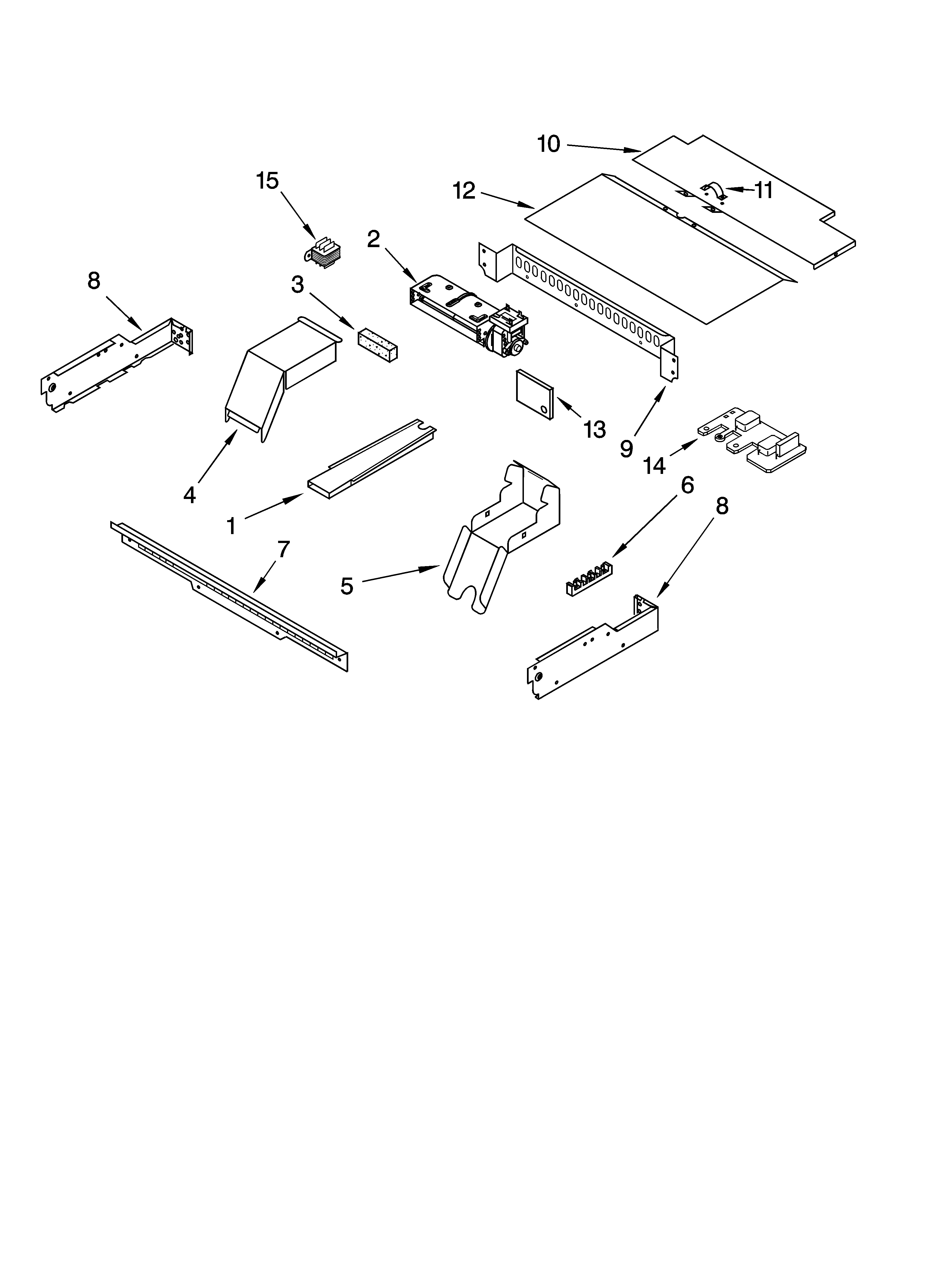 Whirlpool RBD275PVS00 top venting parts, optional parts diagram