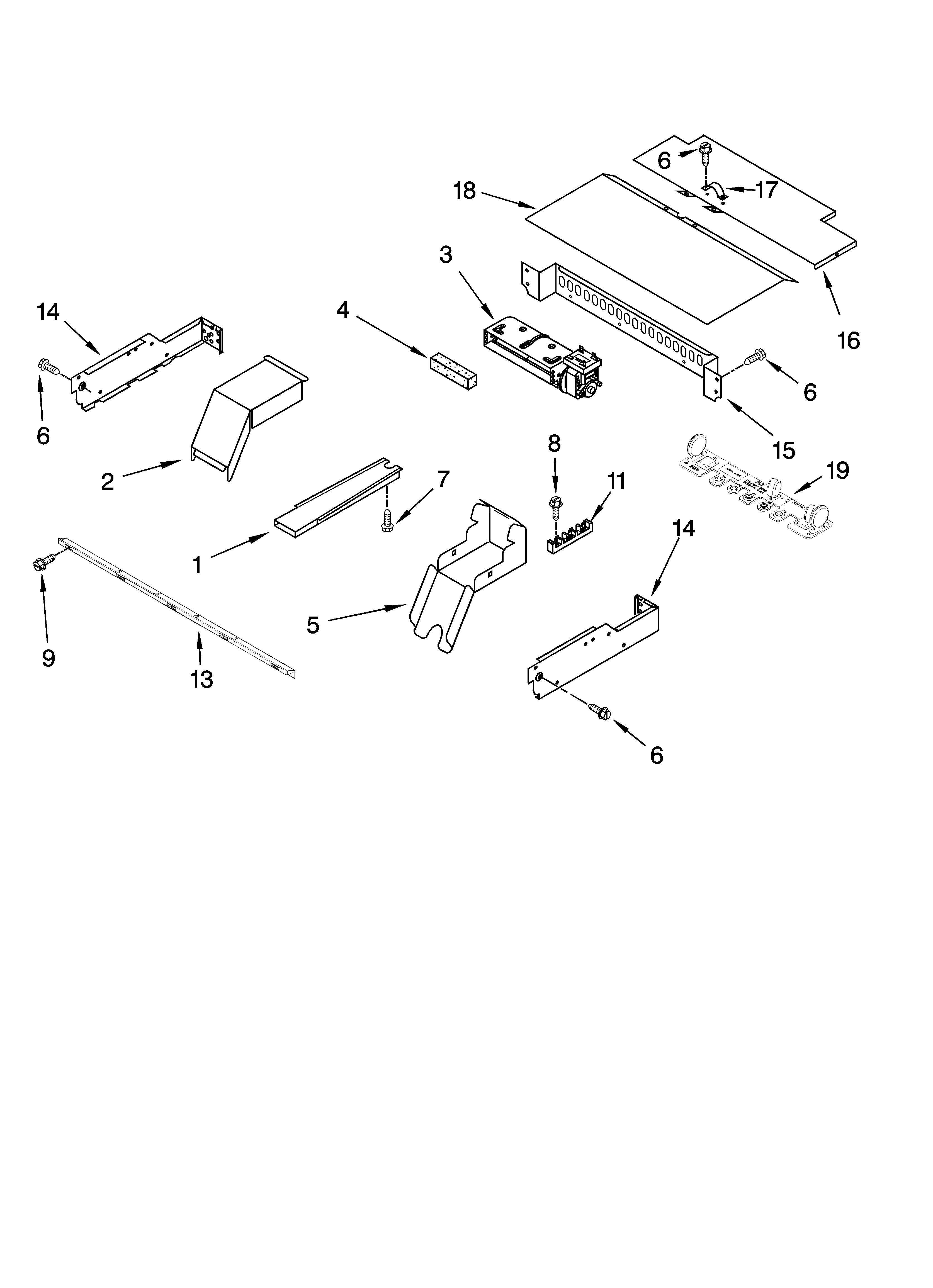 Whirlpool RBS307PVQ00 top venting parts, optional parts diagram