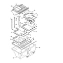Whirlpool ER2CHMXPQ05 shelf parts, optional parts diagram