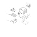 Whirlpool GBD309PVQ00 internal oven parts diagram