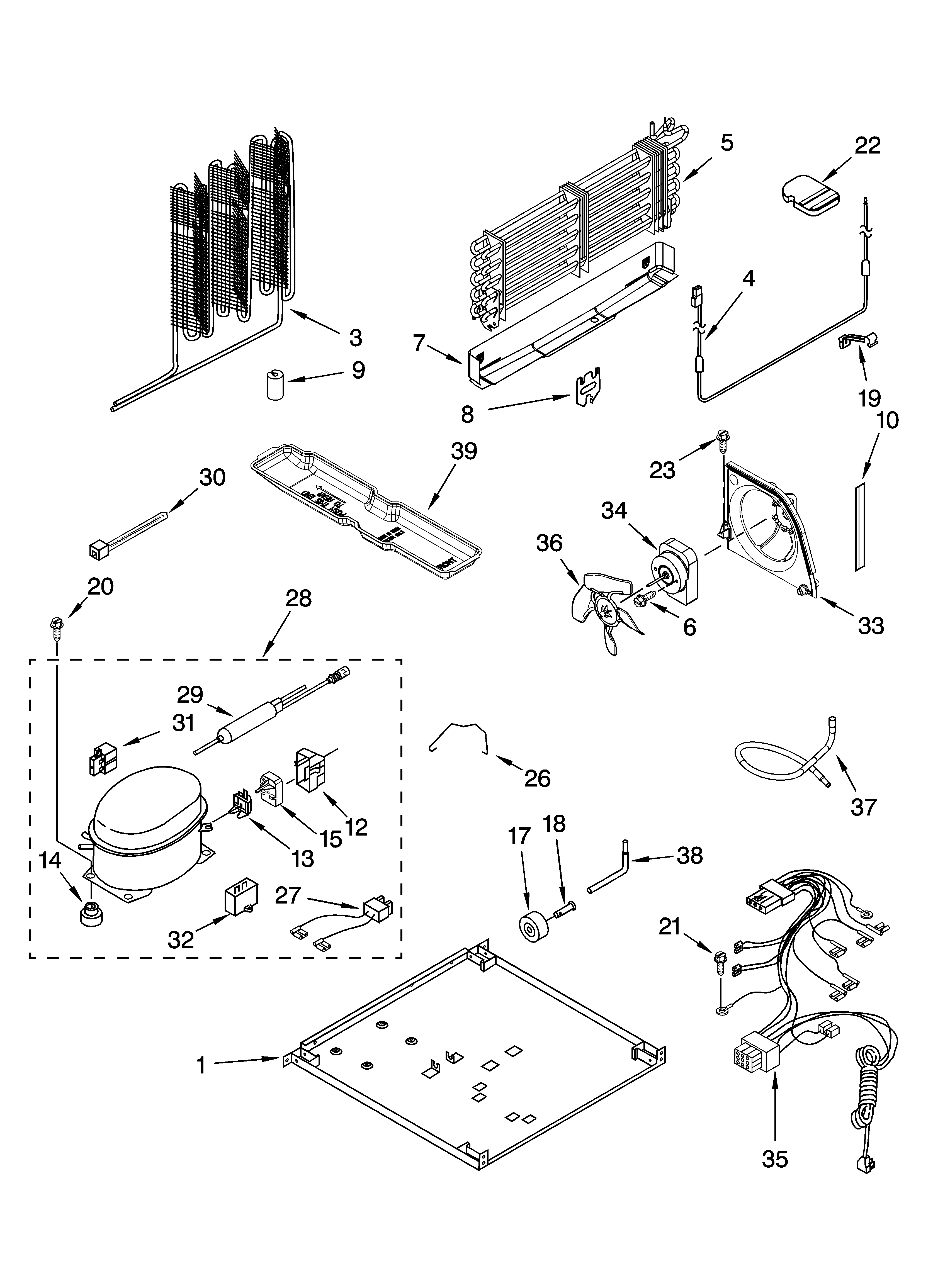 Whirlpool GR2FHMXVS01 unit parts diagram