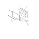 Whirlpool GR2FHMXVY01 freezer door parts, optional parts diagram
