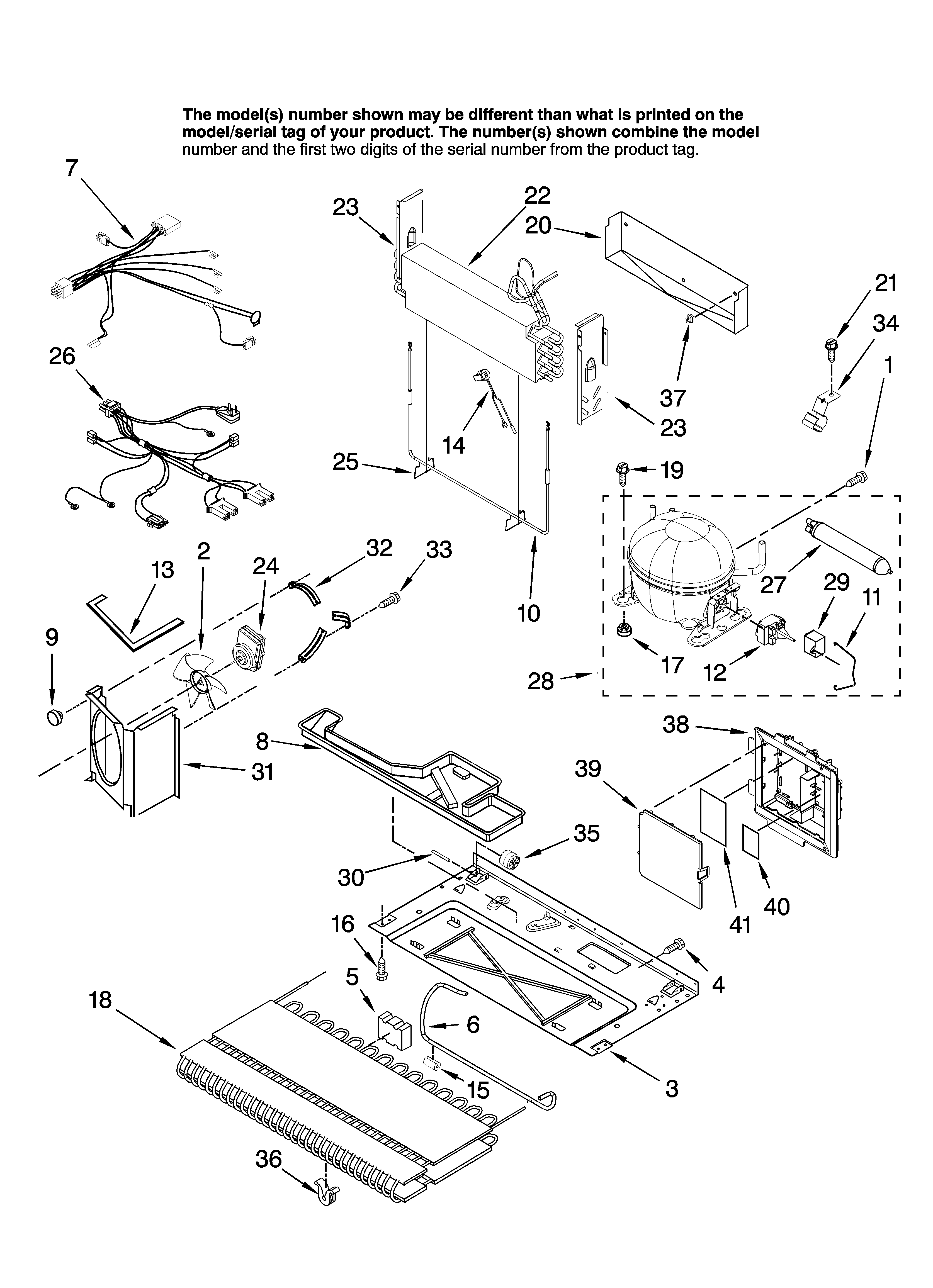 KitchenAid KFCS22EVMS00 unit parts diagram