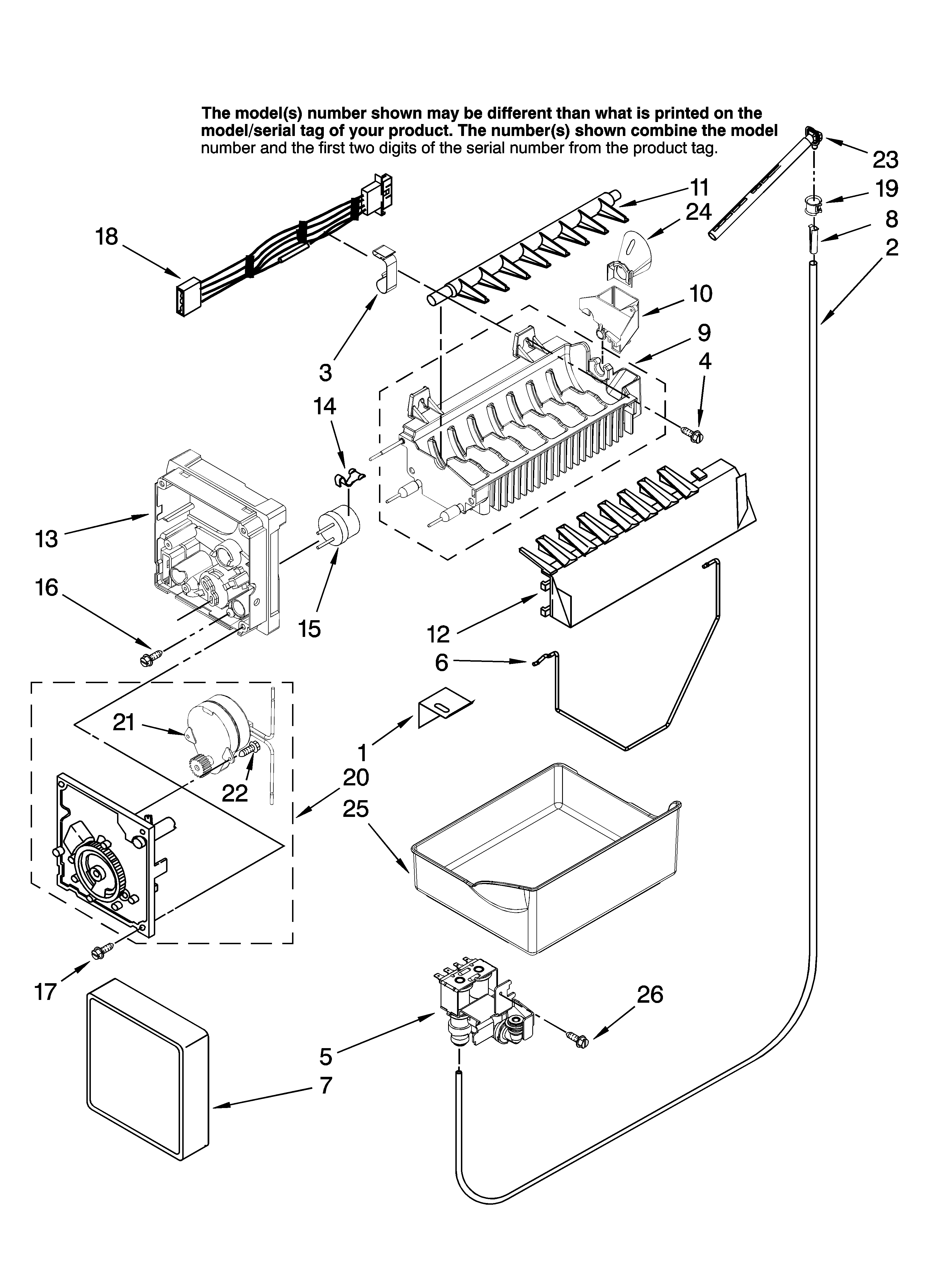 KitchenAid KFCS22EVMS00 icemaker parts diagram