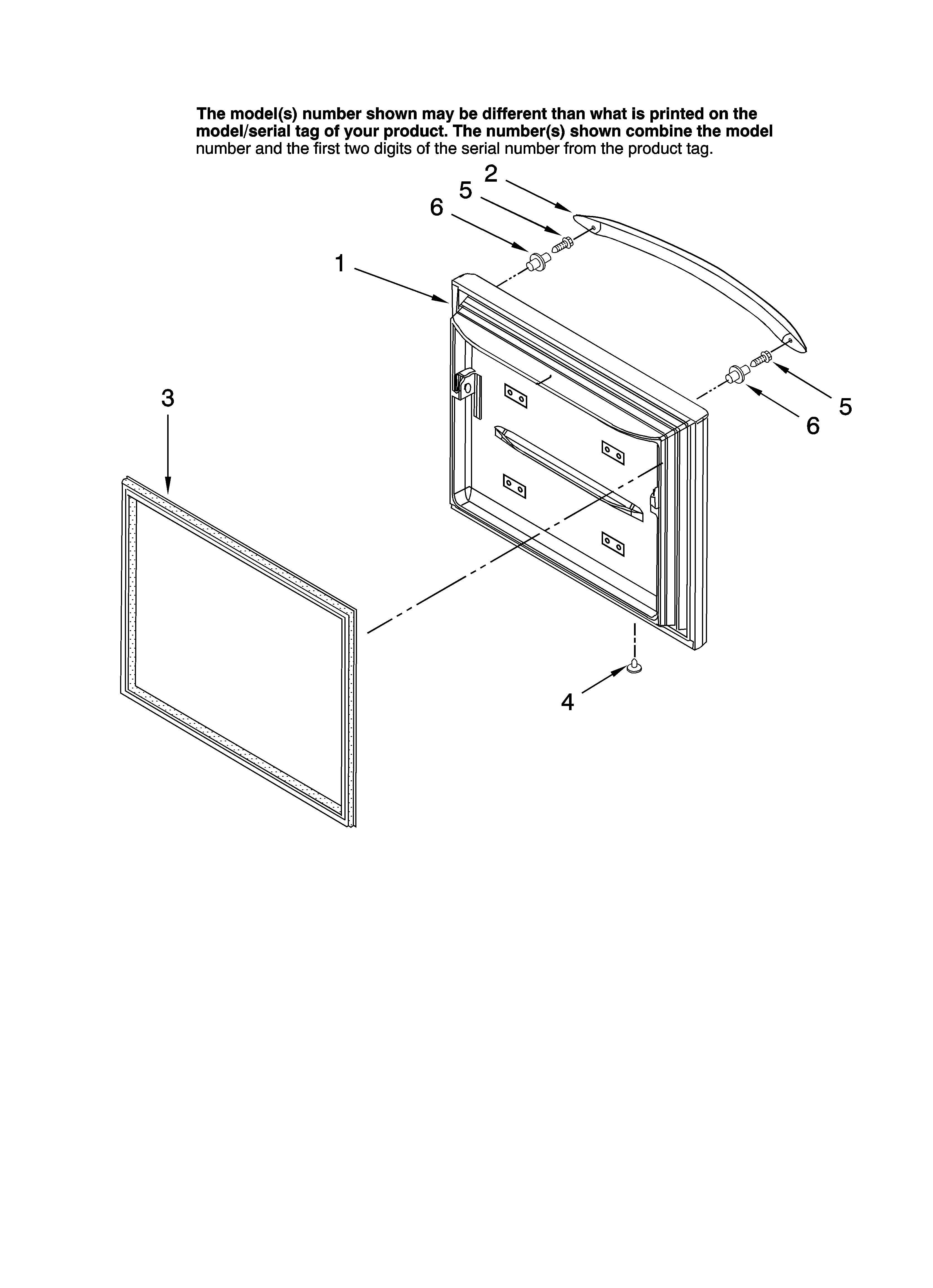 KitchenAid KFCS22EVMS00 freezer door parts, optional parts diagram