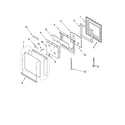Whirlpool RBD307PVS00 lower oven door parts diagram