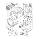Whirlpool YWED8300SE2 bulkhead parts diagram