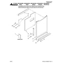 Amana ADB1500AWQ41 door and panel parts diagram