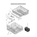 Amana ADB1500AWQ41 upper and lower rack parts diagram