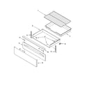Amana AGR6011VDB0 drawer & broiler parts diagram