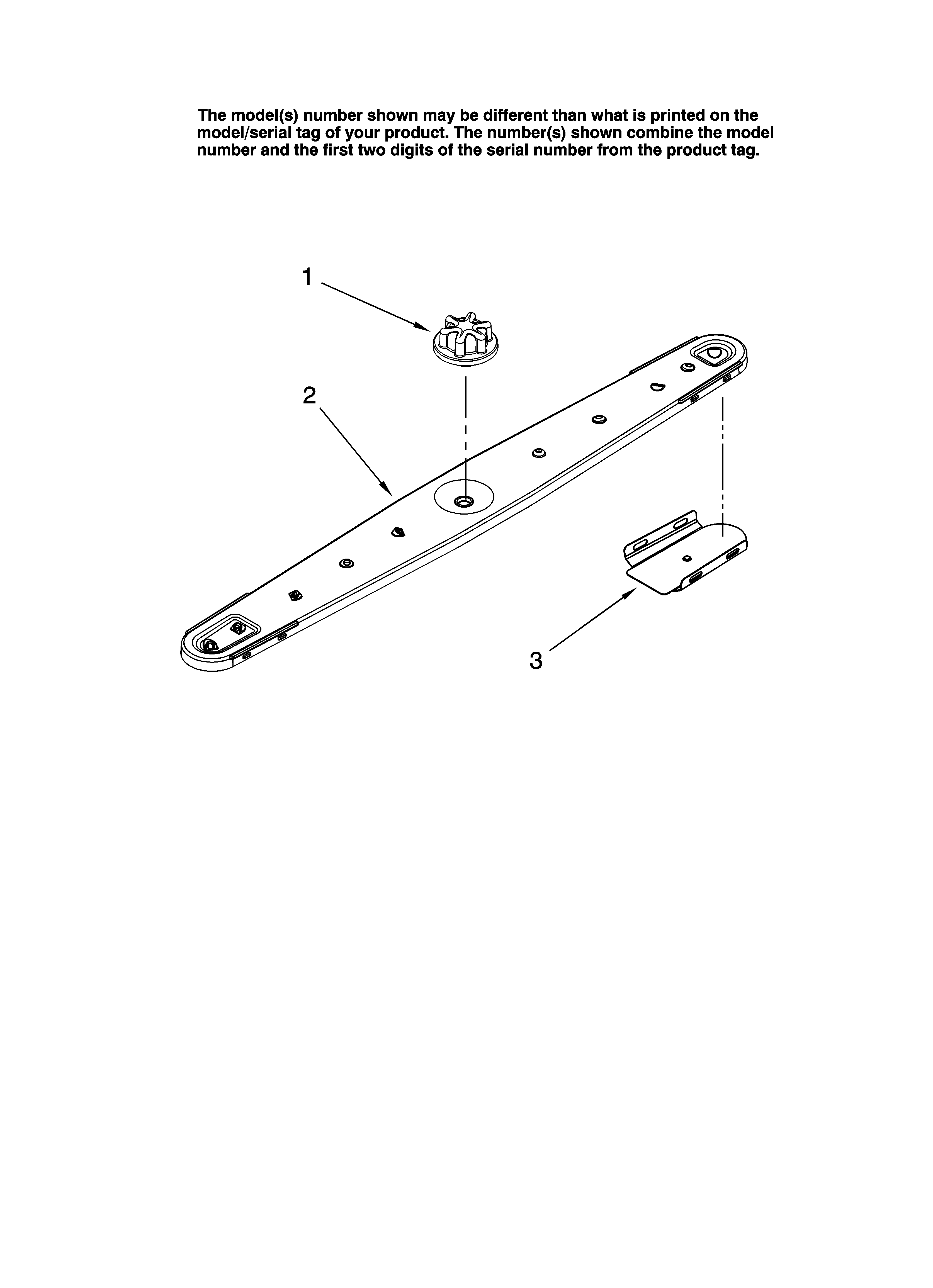 Maytag MDB8601AWW10 lower washarm parts diagram