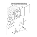 Maytag MDB8601AWS10 tub and frame parts diagram