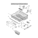 Maytag MDB8601AWS10 upper rack parts diagram