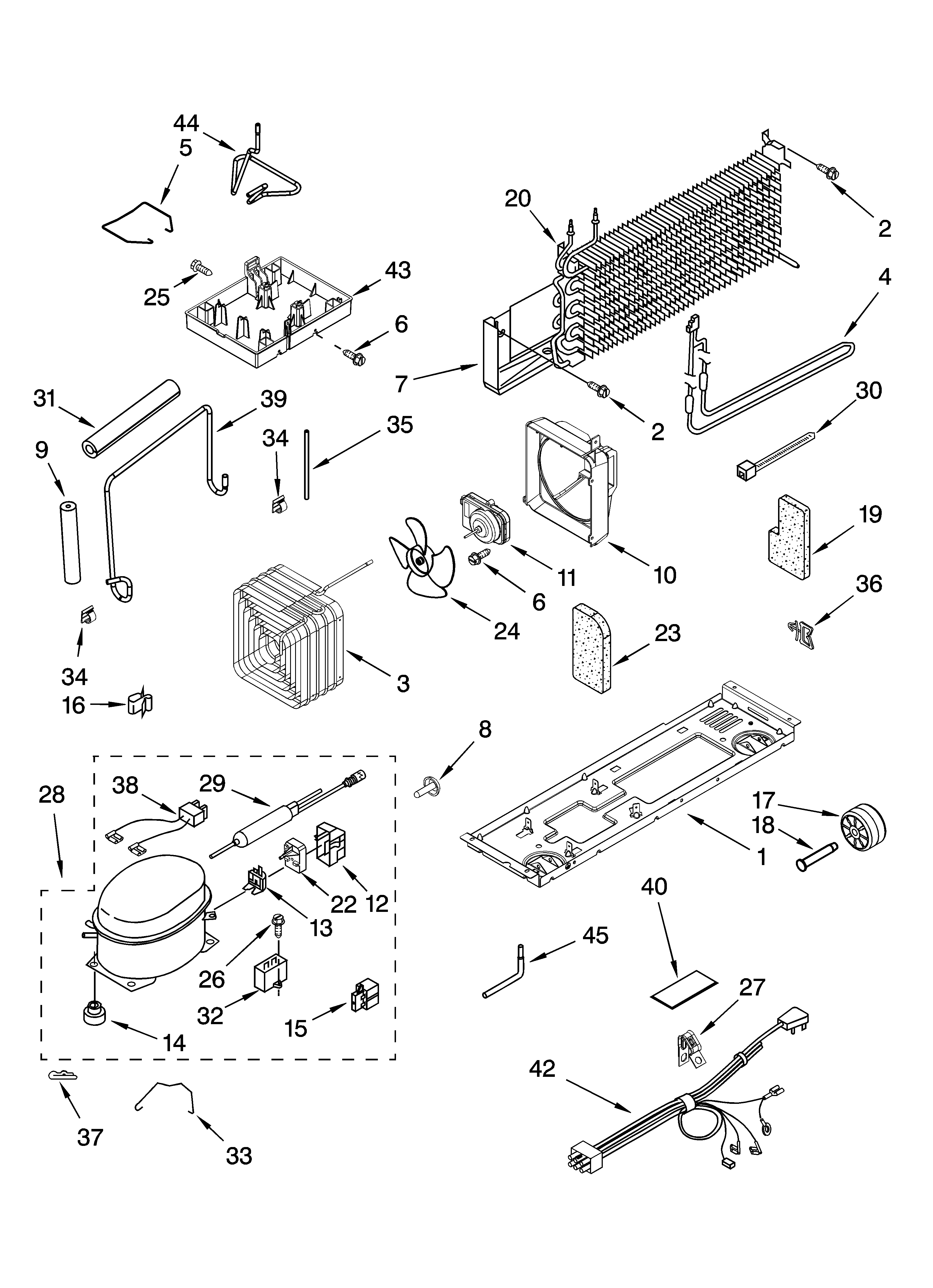 Maytag MTN1854VRB00 unit parts diagram