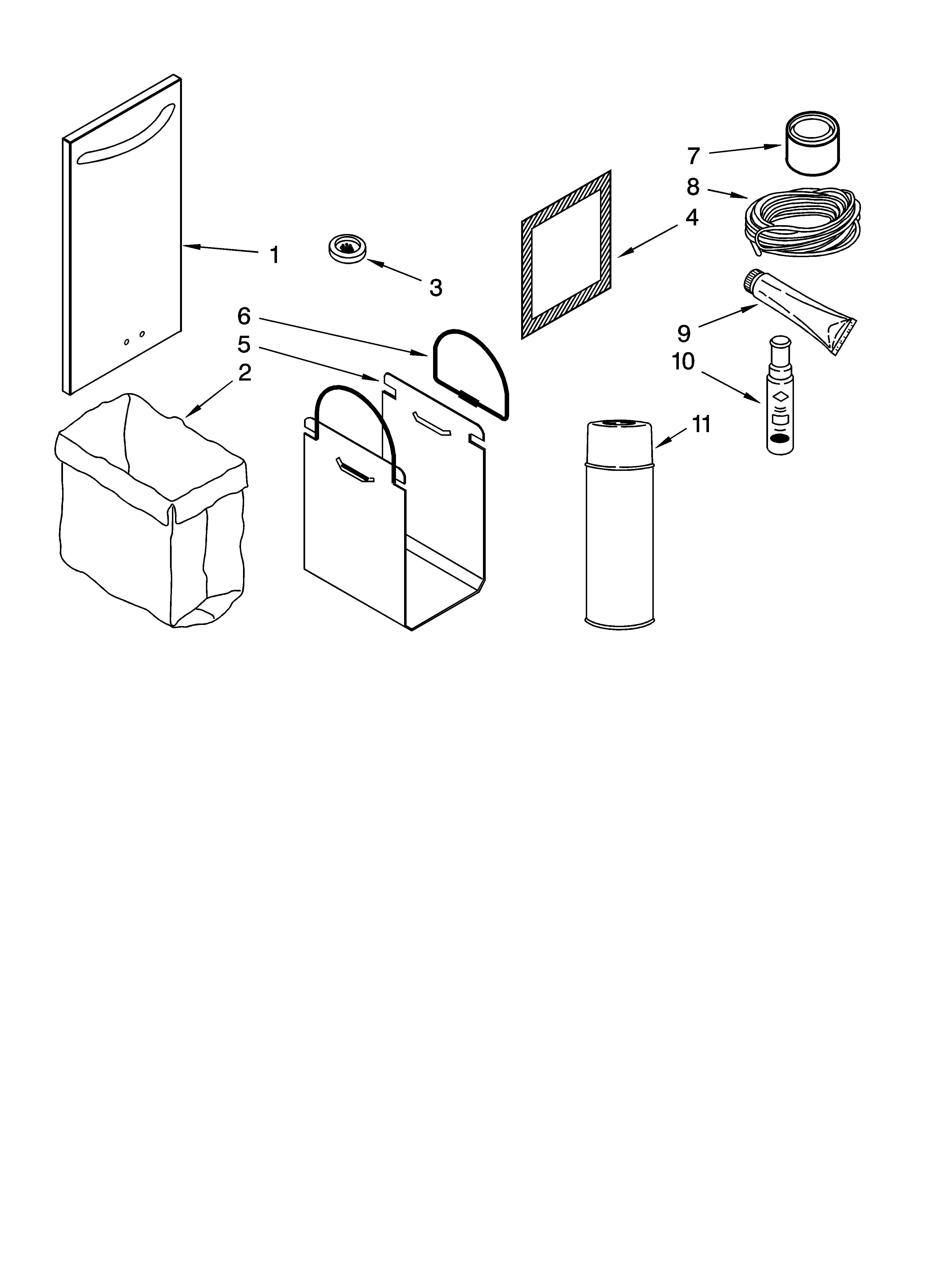 Maytag MTUC7000AWS0 accessory parts diagram