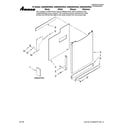 Amana ADB2500AWB40 door and panel parts diagram