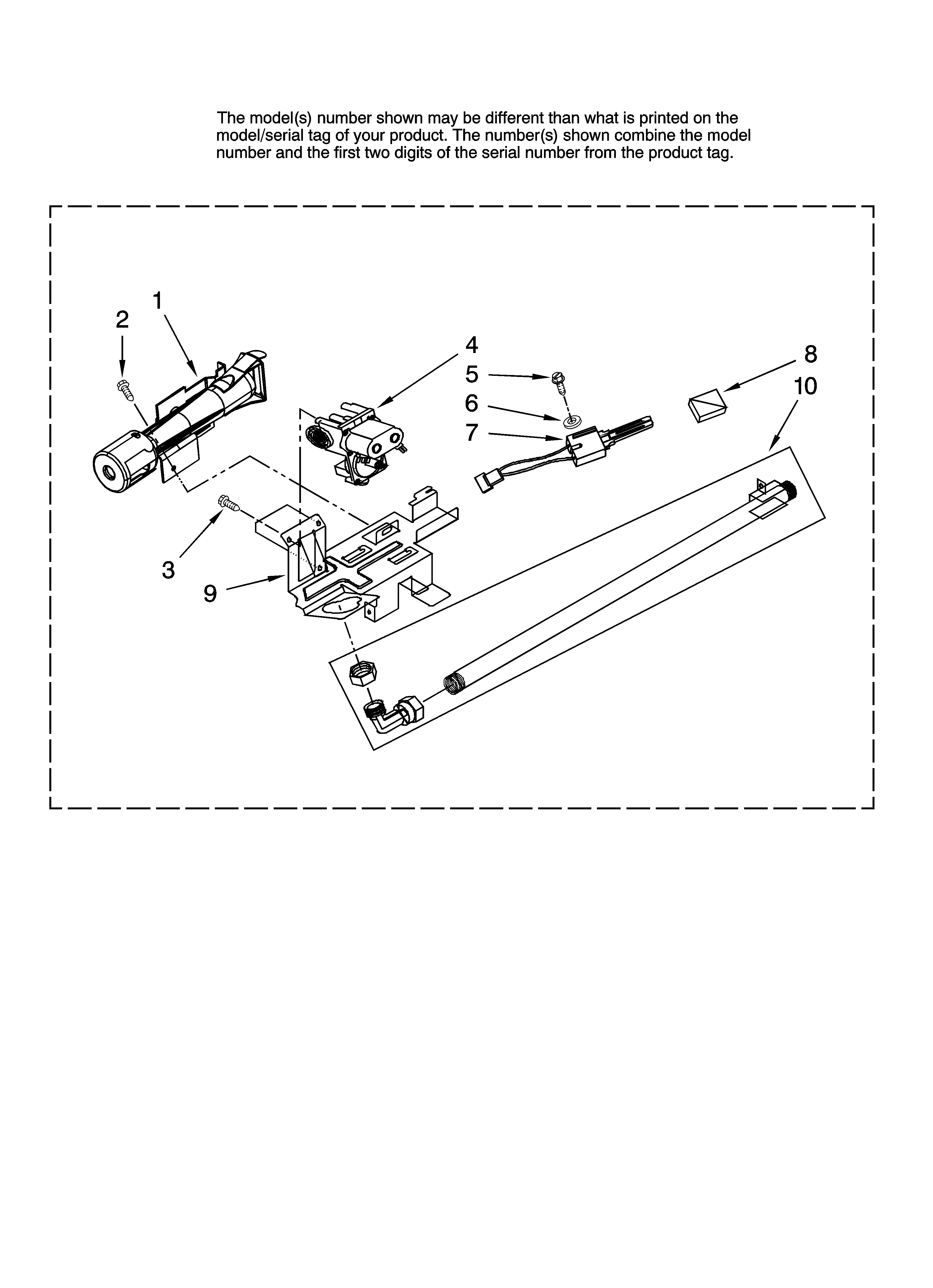 Inglis IGD7200TW10 burner assembly diagram