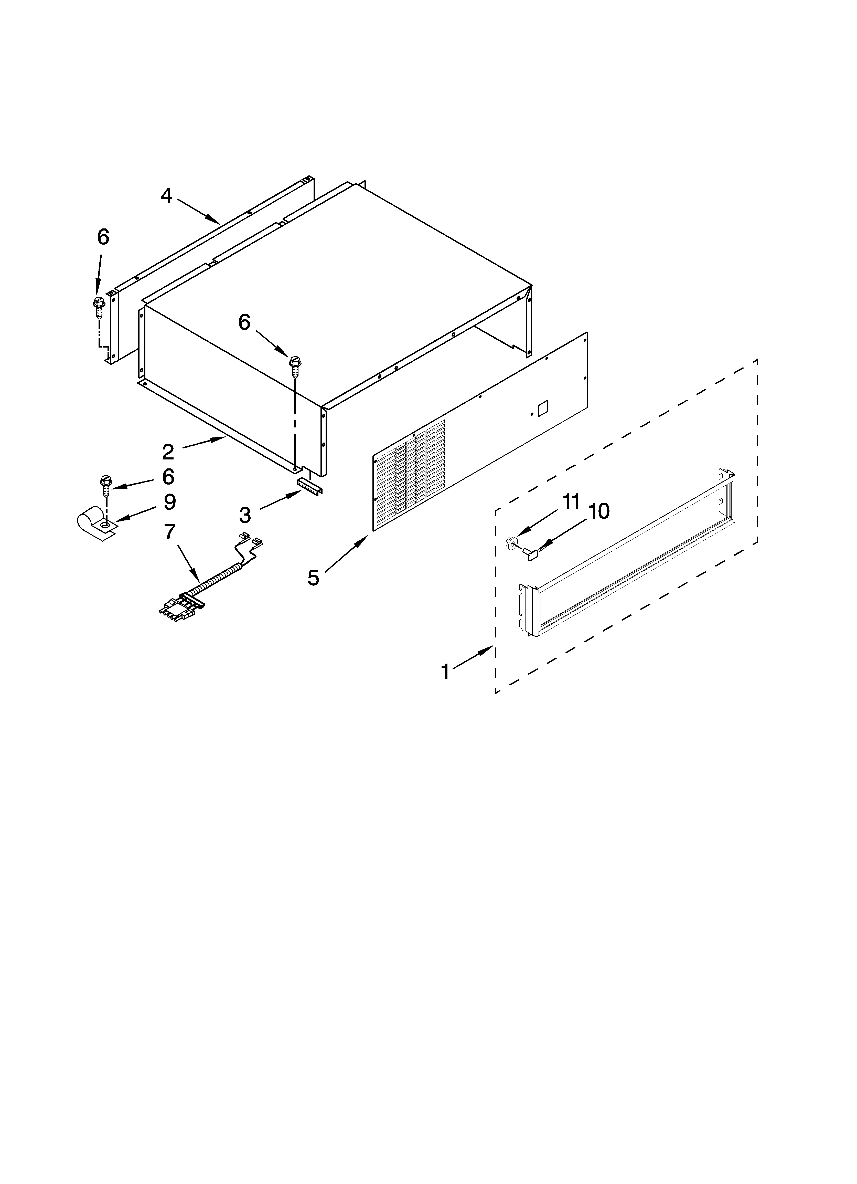 Jenn-Air JF42CXFXDB01 top grille and unit cover parts diagram