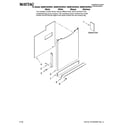 Maytag MDB6702AWQ41 door and panel parts diagram